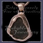 14 Karat Yellow Gold and Berlin Wall 'Marnie's Wall Pendant