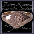 Gold 'Blossom' Signet Ring Image