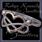 14 Karat Yellow Gold & Sterling Silver 'Eternal Love', 'Love Forever' Ring Image