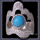 Sterling Silver and Kingman Topaz 'Grace' Ring Image