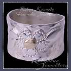 10 Karat Yellow Gold and Sterling Silver 'Groovy' Flower Ring Image