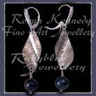 Sterling Silver and Cultured Freshwater Pearl 'Panache' Earrings Image