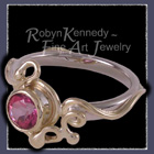 18 Karat Yellow and White Gold, Mystic Pink Topaz 'Pink Shock' Ring Image