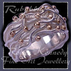 10 Karat Yellow Gold and Sterling Silver 'Pure Gold N Silver Joy' Ring Image