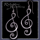 Sterlium Sterling Silver 'Treble Clef' Earrings Image