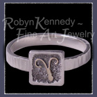 14 Karat Yellow Gold and Sterling Silver 'Aries' Zodiac Ring Image