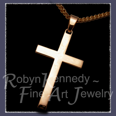 14 Karat Yellow Gold  'Norm's Cross' Pendant Image