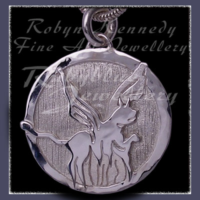 Solid Sterlium Sterling Silver 'Winsome' Pendant Image