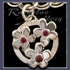 Sterling Silver 'Circle of Flowers' Charm