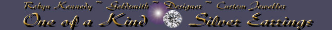 Rubyblue Jewelry One of a Kind Sterling Silver Earrings Image