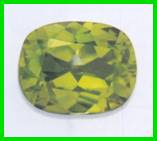 Cushion Cut Peridot Gemstone Image