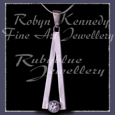 Sterling Silver and Cubic Zirconia 'Cleopatra' Pendant Image