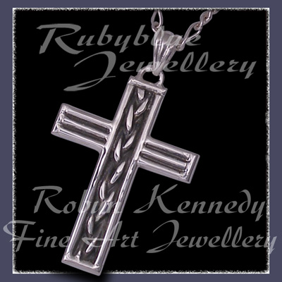 Sterling Silver 'Marz' Cross Pendant Image